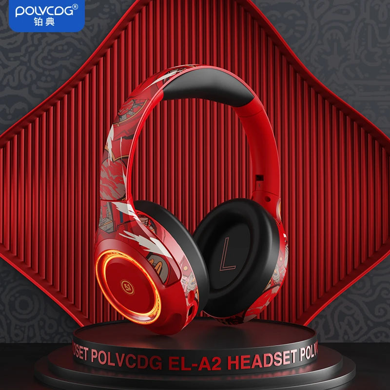 POLVCDG Bluetooth Headphone Gaming Headphone Noise cancelling headphone with microphone for mobile phone PC Android, IOS