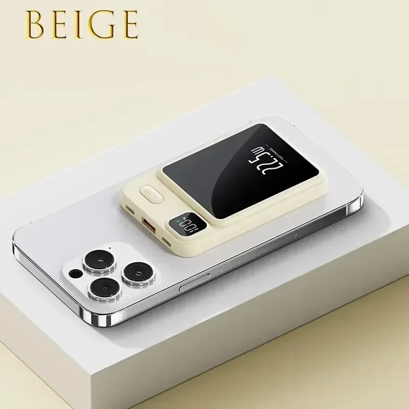 New wireless magnetic power bank 10000mAh Magsafe 22.5W power bank super fast charging suitable for iPhone Samsung Huawei Xiaomi