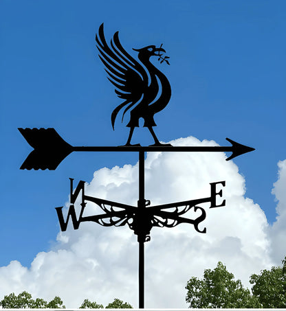 Garden Decorations Outdoor Wind Vane Greenhouse Garden Supplies Witch Dog Sailboat Eagle Rooster Weather Vane Shed Roof Iron Art