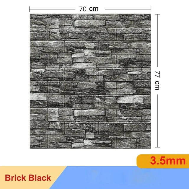 1/5/10Pcs 70*77cm Self-adhesive 3D Retro WallPaper Crash Sponge Imitation Brick  Wall Sticker for Home DIY Wall Decor Backdrop