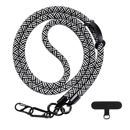 Long Mobile Phone Lanyard Detachable Neck Cord Lanyard Strap Universal Hanging Shoulder Anti-Lost Lanyard with Clip 10MM