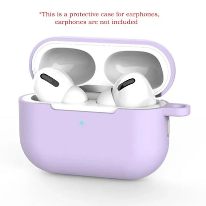 Untuk AirPods Pro Sarung Perlindungan Silikon Warna Pepejal Baru Apple Bluetooth Alat dengar Sarung Pelindung Lembut 