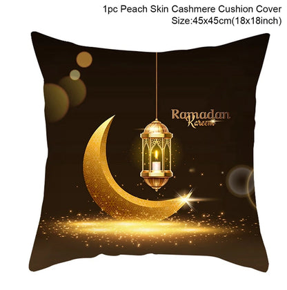 Sarung Kusyen Eid Mubarak Ramadan MUBARAK Sarung Bantal Eid Mubarak Hiasan Pesta Muslim Islam Hadiah Islamik Eid Al Adha 