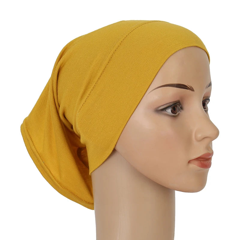 Ramadan Hijab Undercap Head Cover Instant Cotton Bonnet Hijabs for Women Muslim Turbans Inner Cap Turbante Muslim Women Hijab