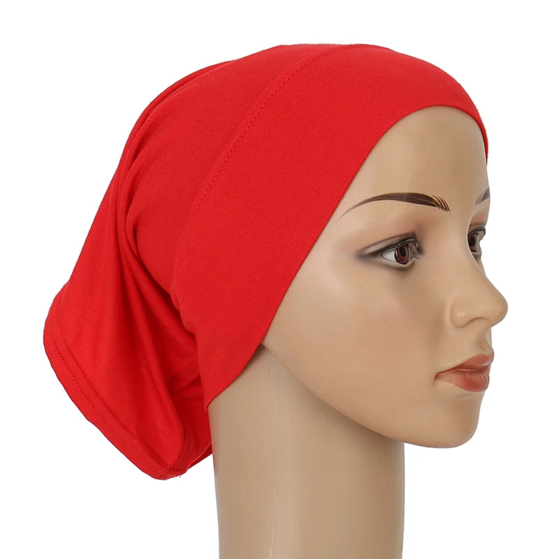 Ramadan Hijab Undercap Head Cover Instant Cotton Bonnet Hijabs for Women Muslim Turbans Inner Cap Turbante Muslim Women Hijab