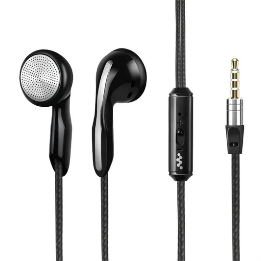 Microphone Stereo Bass Noise Cancel For Smartphone Phone Headset Sport Headset Wired Earphones In Ear Earphones Flat Earbuds