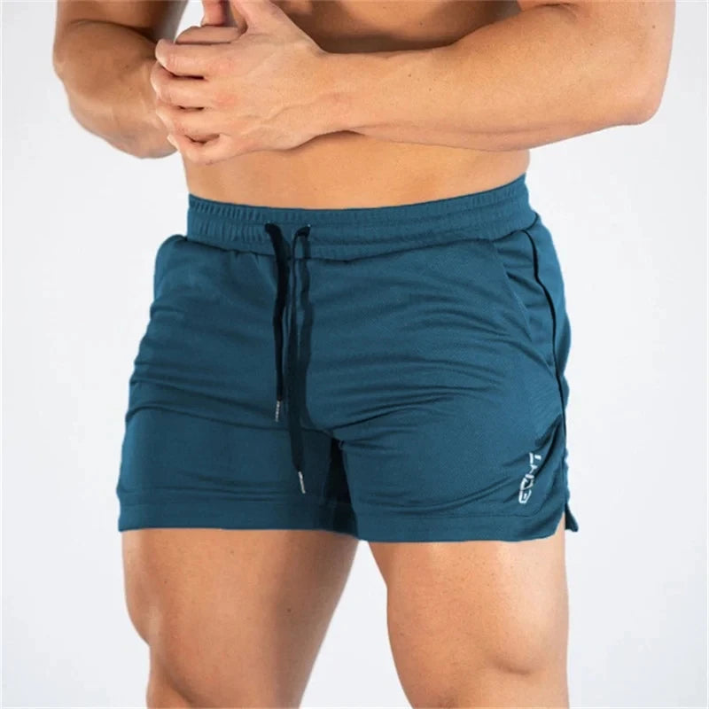 2023 NEW Fitness sports Shorts Man Summer Gyms Workout Male Breathable Mesh shorts Quick Dry Beach Short Pants men Sportswear