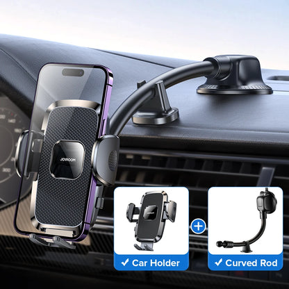 Joyroom Phone Holder for Car 360°Widest View 9in Flexible Long Arm Universal Handsfree Auto Windshield Air Vent Phone Mount