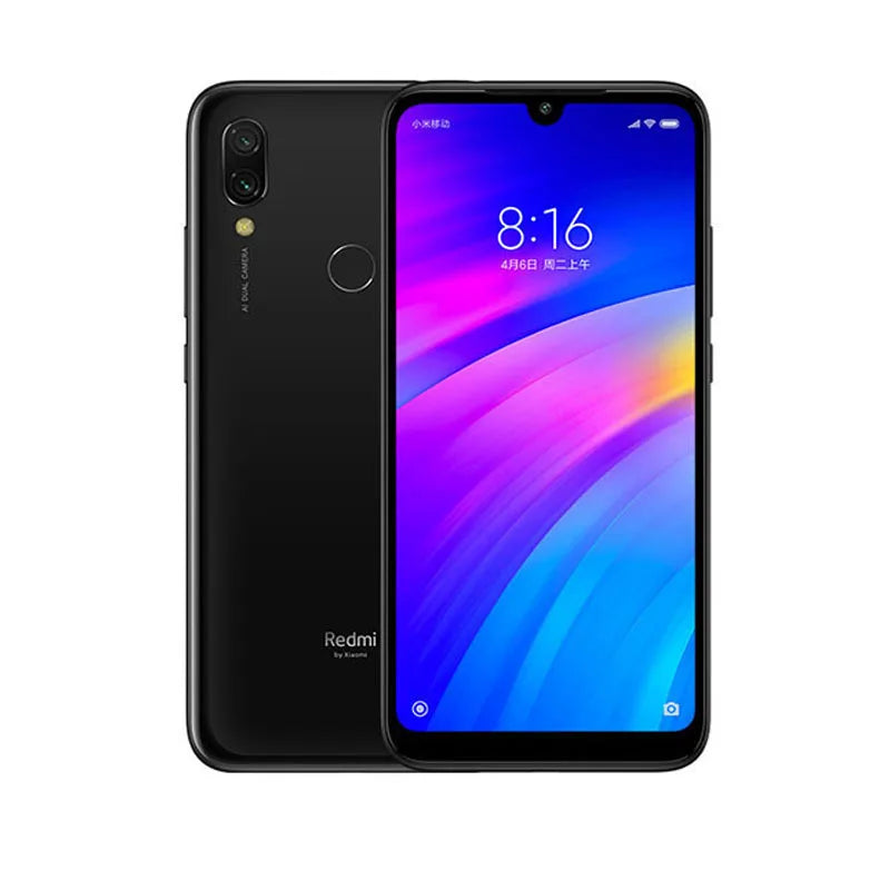 小米 Redmi 7 手机带手机壳，双卡双待手机安卓手机双摄像头二手手机