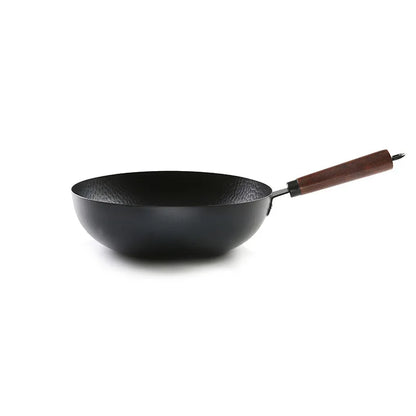 Cast Iron Woks 32cm 34cm Cauldron Wok Non-stick Skillet Wok Pan Bread Pizza Egg Pan Gas Stove Pancake Pan for Home Cooking Pan