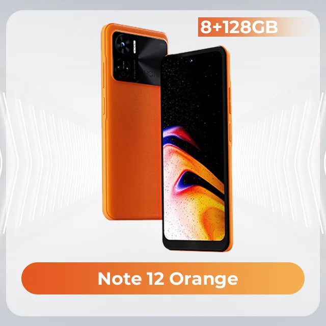 HOTWAV Note 12 Note12 Telefon Pintar Android 13 6.8'' 90Hz 20W cas pantas 8GB+128GB 48MP Kamera Belakang NFC 6180mAh Telefon bimbit 