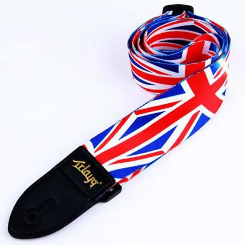 Guitar Strap Multi-Color Guitar Belts Adjustable Colorful Printing Nylon Straps Bass Acoustic Electric  Accessories