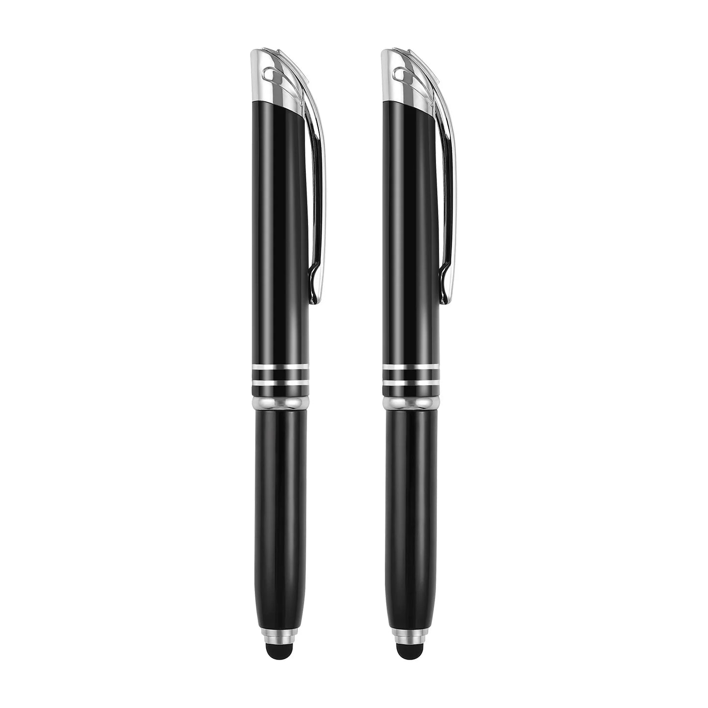 2 Pieces Lighted Tip Pen Ballpoint Pen Flashlight Writing Ballpoint Pens LED Light Pen for Writing in the Dark Stupidest items