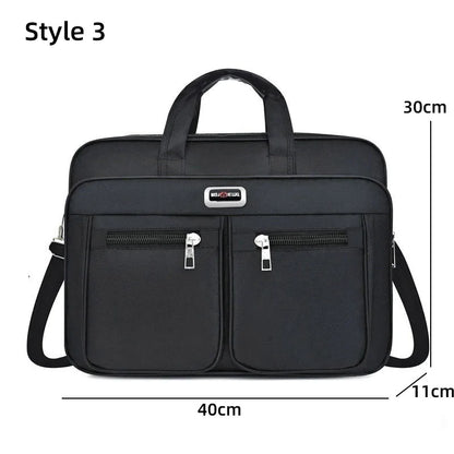 Business Laptop Briefcase Men Waterproof Oxford Handbag Office Documents Messenger Shoulder Bags Large Executive Satchel XA303C