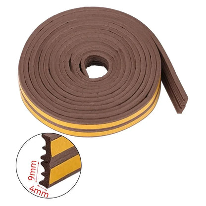 10M/20M Door Window Weather Strip DIEP Self Adhesive Sealing Strip Rubber Seal Foam Tape Dustproof Soundproof Insulation Strip