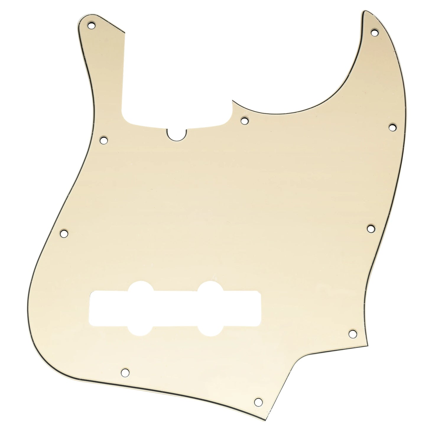 Musiclily Pro 10 Lubang Gaya Moden J Bass Pickguard untuk 4 String American Jazz Bass