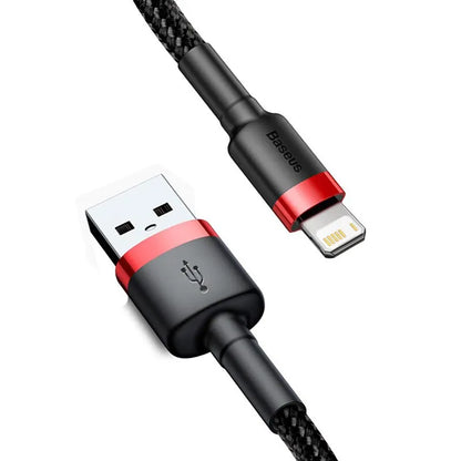 Kabel USB Baseus untuk iPhone 14 13 Pro Max Kabel USB Pengecasan Pantas untuk iPhone 12 Mini Pro Max Kabel USB 2.4A 