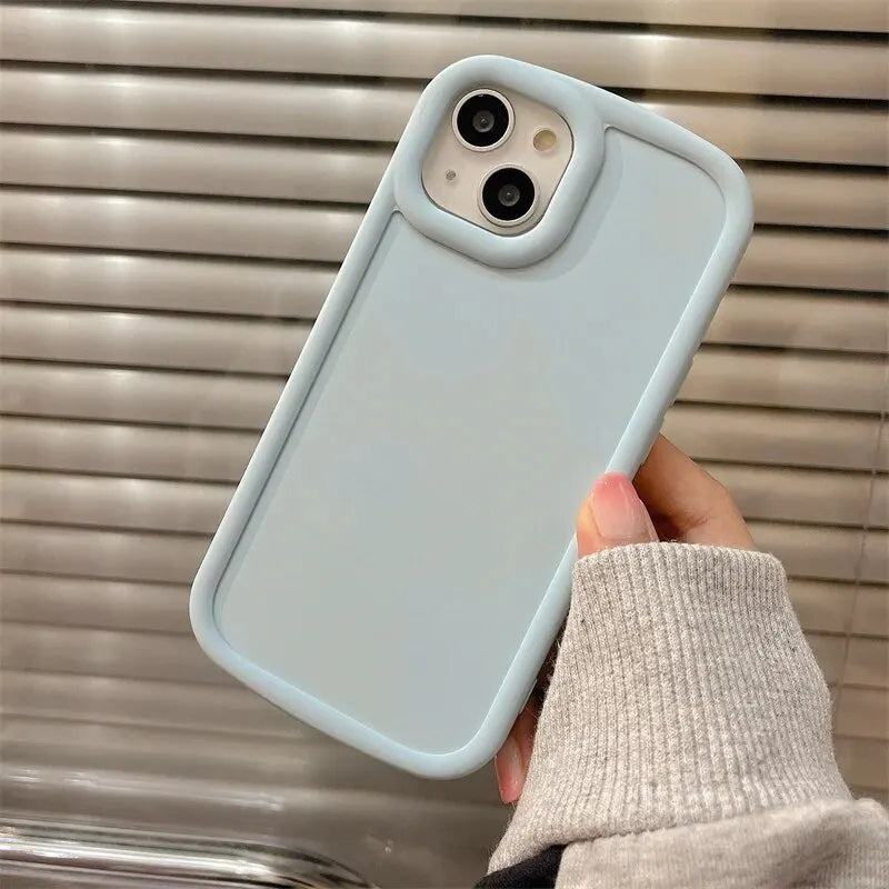 Sarung Telefon Gula-gula Lembut Matte Mewah untuk iPhone 14 13 12 11 Pro Max Plus X Xs XR Max Bumper Kalis Kejutan Penutup Sarung Silikon Lembut 