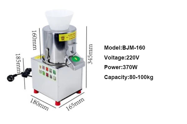 BEIJAMEI Electric Food Chopper Vegetable Equipment Stainless Steel Vegetable Stuff Chopping Cutting Machine For Sale