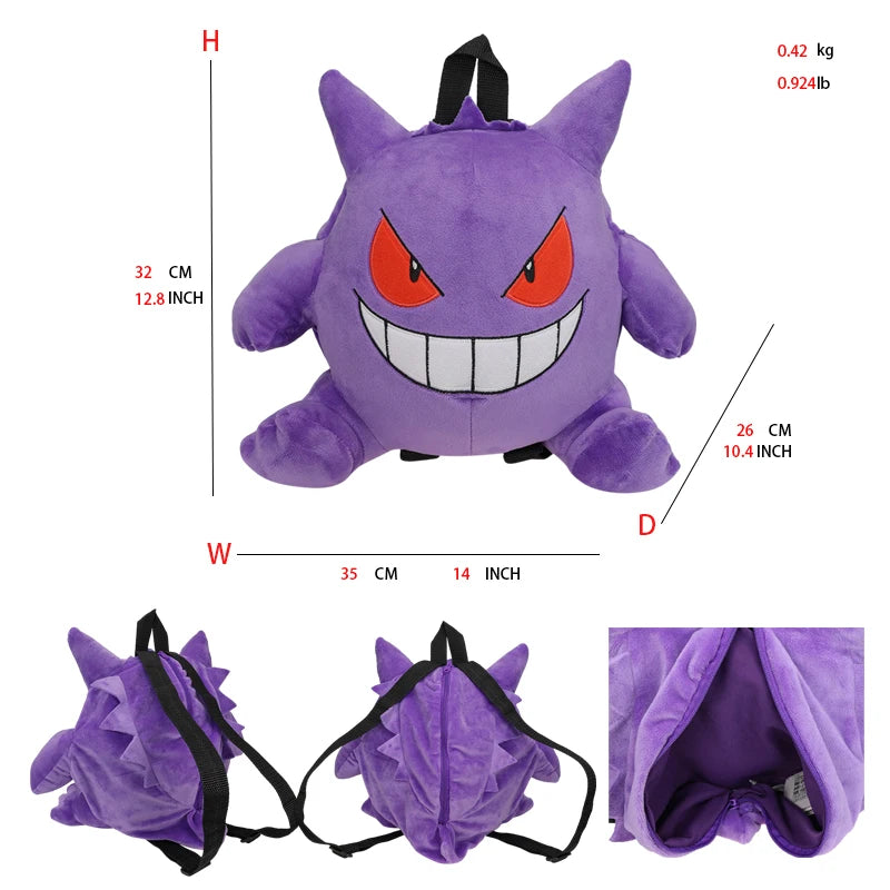 15 Gaya Anime Pokemon Charizard Mimikyu Eevee Snorlax Gengar Mew Mario Koopa Ransel Mainan Boneka Kartun Boneka Peluche 