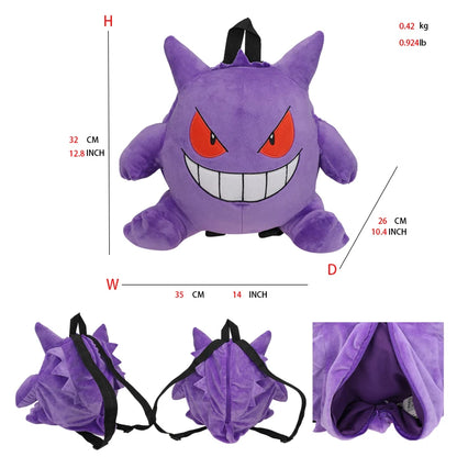 15 Gaya Anime Pokemon Charizard Mimikyu Eevee Snorlax Gengar Mew Mario Koopa Ransel Mainan Boneka Kartun Boneka Peluche 