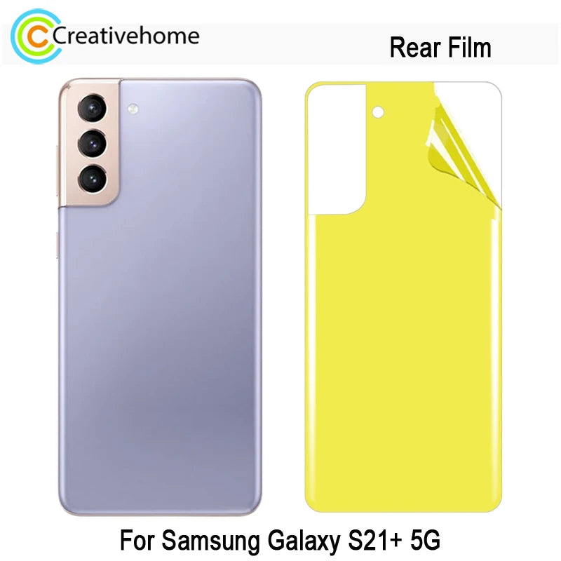 Soft TPU Back Film For Samsung Galaxy S21 Plus 5G Rear Cover Full Coverage Protective Film