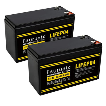 1-2PCS 12V 7Ah LiFePO4 Lithium Iron Bateri, 2000+ Bateri Boleh Dicas Semula Kitaran Dalam, BMS Terbina dalam untuk Solar Powar, Pencahayaan