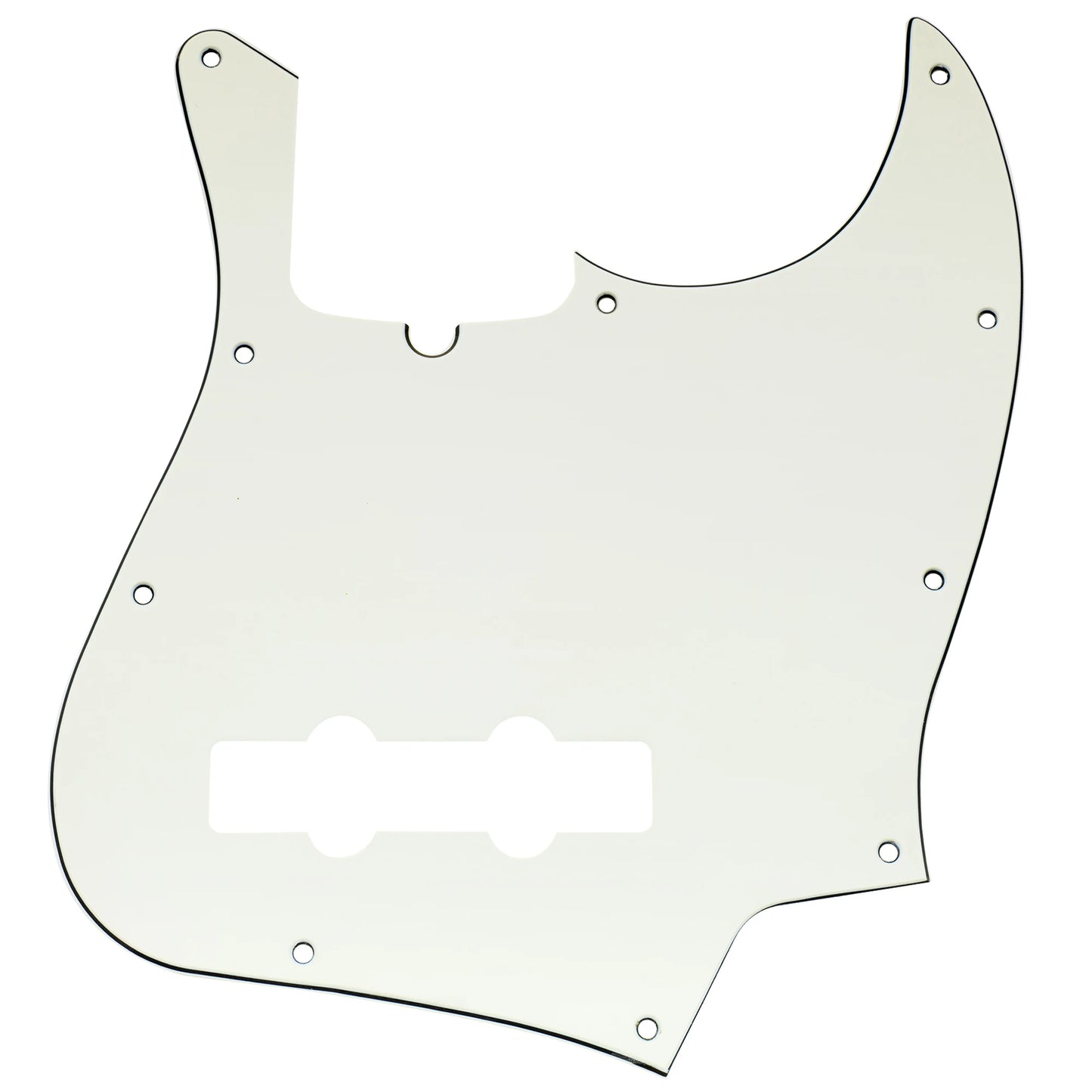 Musiclily Pro 10 Lubang Gaya Moden J Bass Pickguard untuk 4 String American Jazz Bass