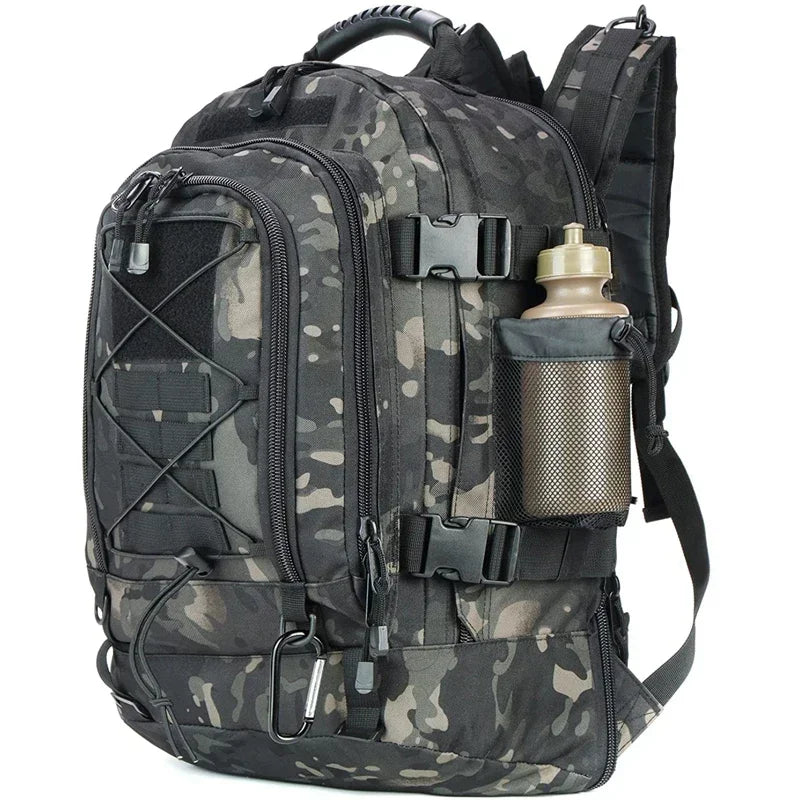 LQARMY 60L Militer Tactical Backpack Army Molle Assault Rucksack Outdoor Travel Hiking Rucksacks Camping Memburu mochila hombre 