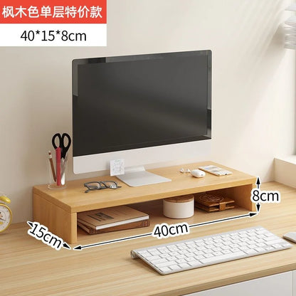 Monitor Riser Stand - Ergonomic Laptop Stand Desk Organizer Keyboard Storage