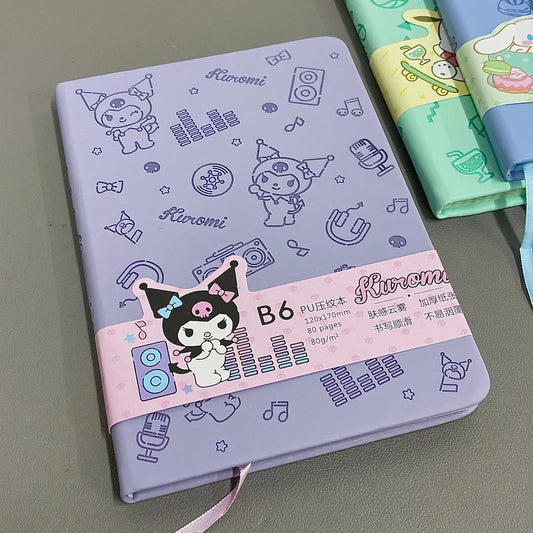 Sanrio Cartoon Notebook Kuromi Pochacco Notebook Anime My Melody Cinnamoroll Stationery Diary Notebook Children's Stationery