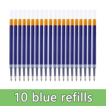 0.5mm Gel Pens Set Black Blue Red Refills Ballpoint Pens Bullet Tip School & Office Supplies Stationery Kawaii Accessories