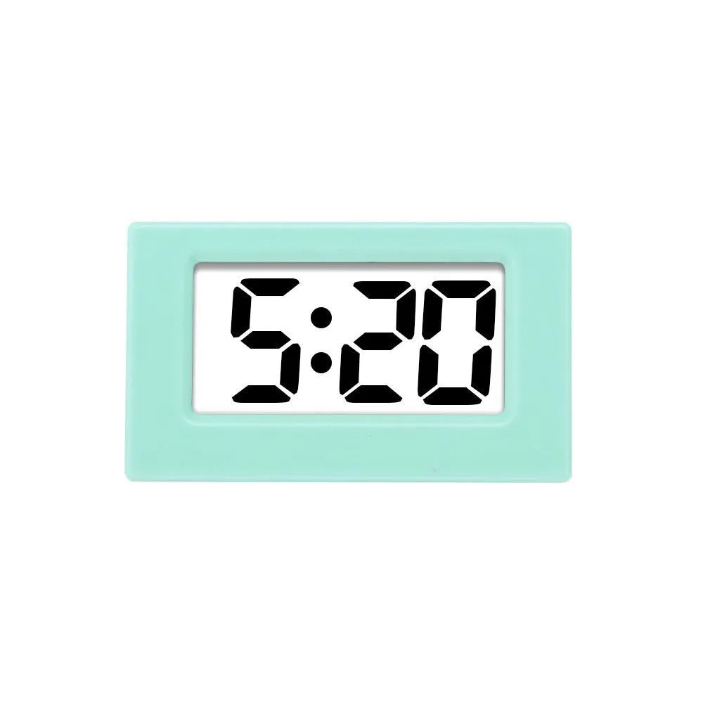 Jam kereta mini jam elektronik jam sisi katil jam hadiah jam segi tiga kecil desktop mini jam meja kecil mudah alih 