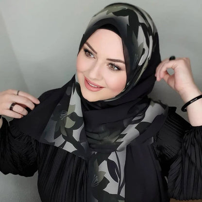 Islamic Chiffon Black Hijab Abaya Hijabs For Woman Abayas Jersey Turban Scarf Muslim Dress Women Turbans Instant Long Head Wrap