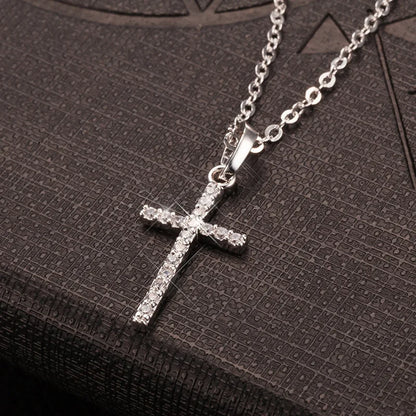 Pendant Hip Hop Cross Accessories Necklace Women Korean Fashion Kpop Emo Chain Collar Choker Valentines Gift Charm Jewelry 2024