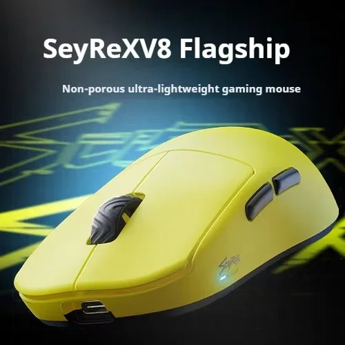 SCYROX V8 Gaming Mouse 2 Wireless Mouse custom Mouse Support 8k 36g Mode 2.4G LightWeight Nordic Pixart 3950 Gaming Mouse