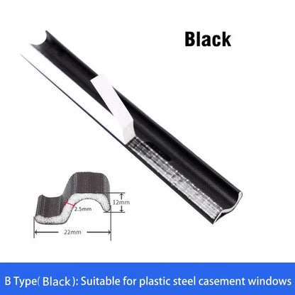 6M Soundproof Foam Sliding Window Sealing Strip  Wearable Casement Window Weather Stripping Door Gap Filler Acoustic Seal Tape