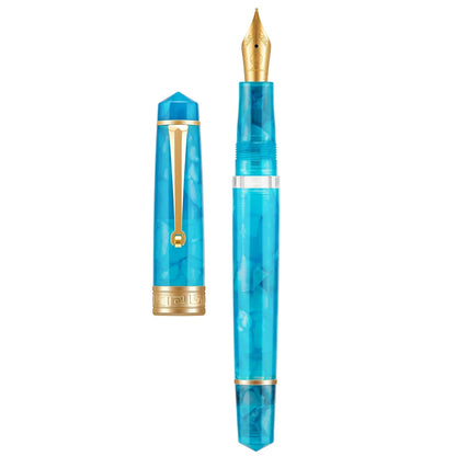 Asvine P20 Piston Acrylic Fountain Pen Iridium Gold EF/F/M 0.38/0.5/0.7mm Nib Ink Pen Student Business Writing Gift Designer Pen