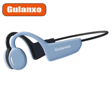 Gulanxo Bone conduction exercise earphones wireless earphones Bluetooth compatible earphones hands-free microphone running