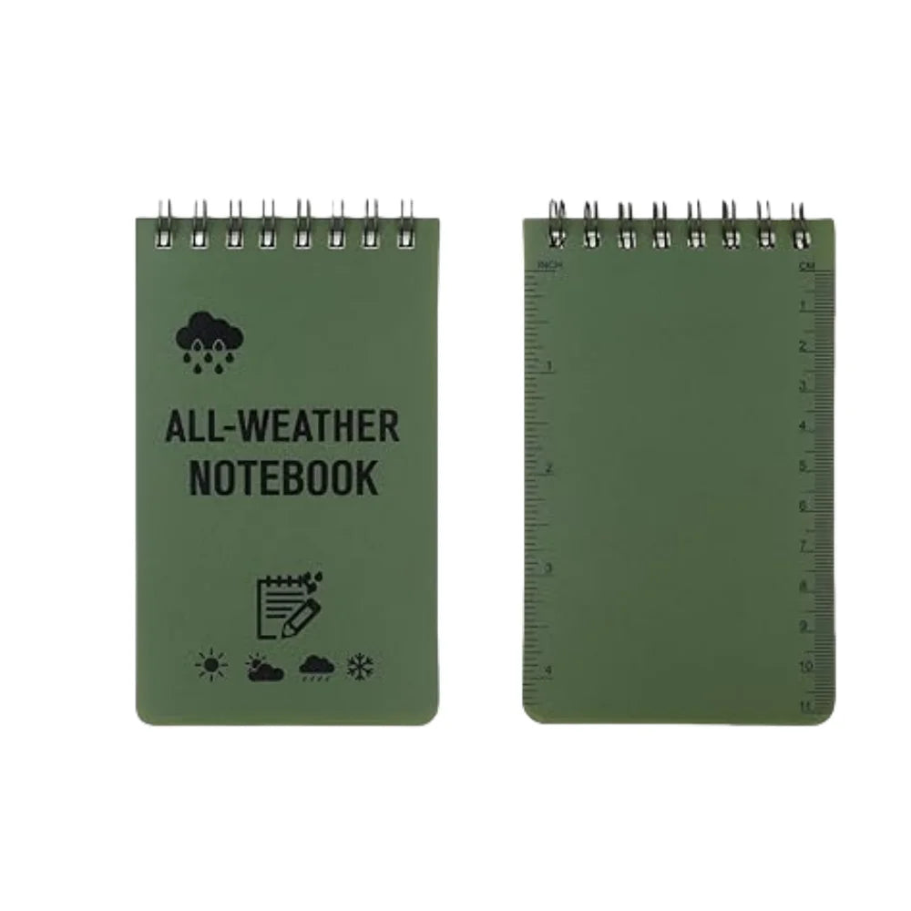 Waterproof Mini Pocket Notebook Tactical Note Book All Weather Notepad Outdoors Camping To Do List Planner Office College School