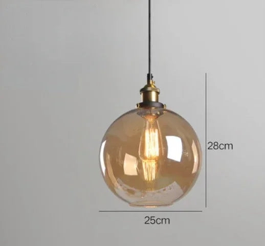 Clear Gray Amber Colour Vintage Pendant Lights Dining Glass Hanging Lamp Russia Loft Luminaire Modern Bedroom Light Fixtures