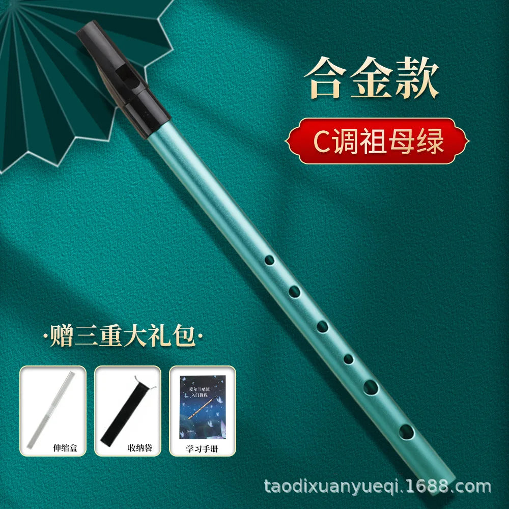 Irish Whistle Flute C Key D Key Ireland Tin Penny Whistle 34cm/30cm 6Hole Flute Instrument Portable Musical Instruments Beginner