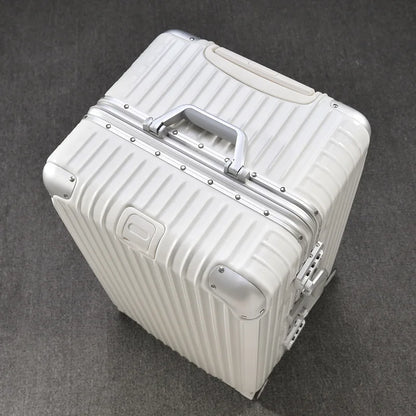 Thickened Aluminium Frame Trolley Case Universal Wheel Oversized Capacity Suitcase Abroad Consignment Toolbox 32/24 Inch Luggage