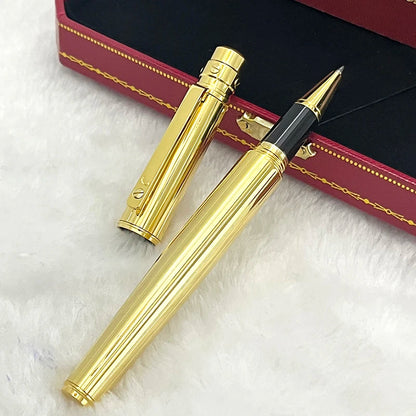 YAMALANG Classic Matte Metal Barrel Roller Ball Pen Ballpoint dengan Tulisan Nombor Siri Alat Tulis CT Licin 