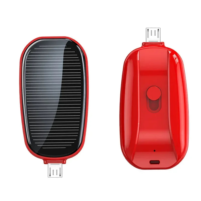 Emergency Power Bank Promotional Disposable Small Capacity 5w Quick Charging Outdoor Travel Capsule Solar Power Bank