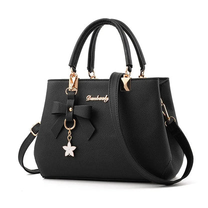 Beg Tangan Elegan Klasik, Beg Satchel Pemegang Atas Wanita, Dompet Crossbody 