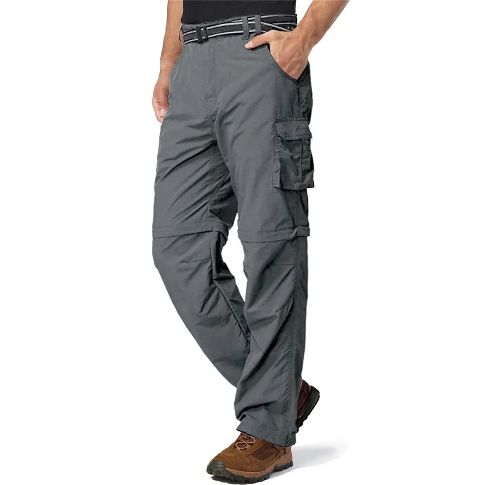 TACVASEN Men's Zip Off Hiking Pants Convertible Shorts Cargo Work Pants Lightweight Breathable Trousers Workwear Outdoor Bottoms