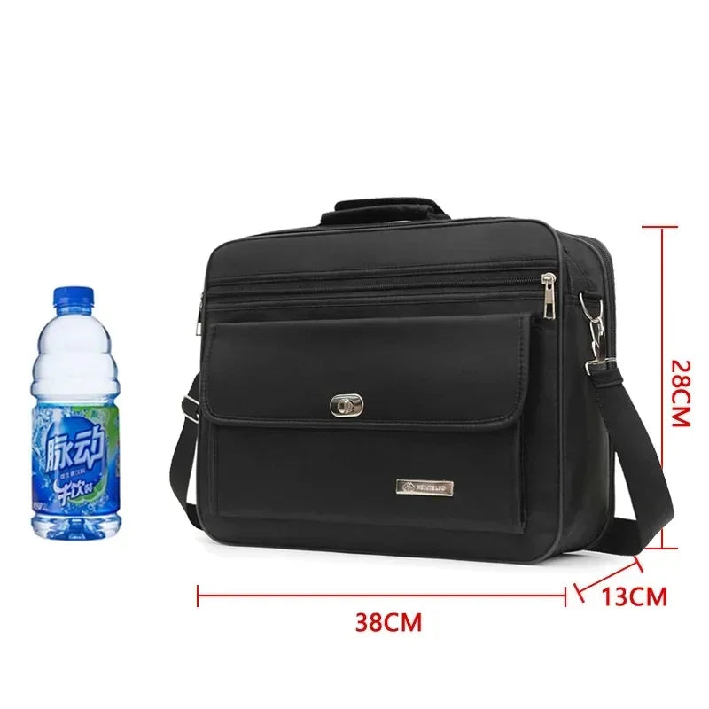 Large Capacity Men's Laptop Bag Briefcases Business Document Electronic Article Clothes Storage Pouch Shoulder  Travel Organizer