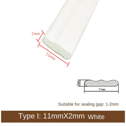 6M PU Foam Gap Filler Anti-Collision Soundproof Sealing Strip Draught Excluder Weather Stripping Door Window