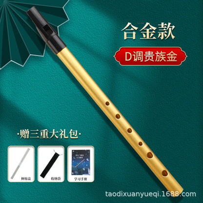 Irish Whistle Flute C Key D Key Ireland Tin Penny Whistle 34cm/30cm 6Hole Flute Instrument Portable Musical Instruments Beginner